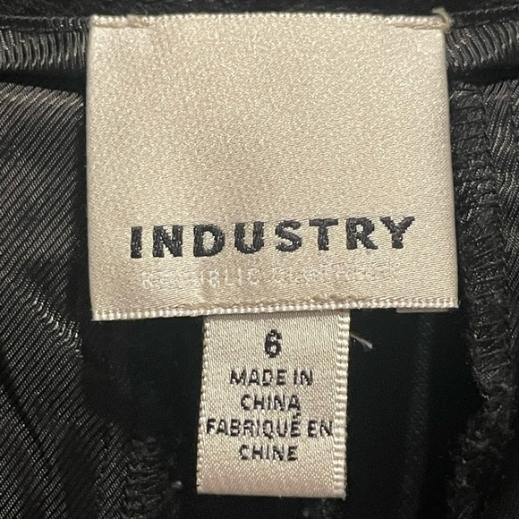 Industry Black Trousers size 6 - Picture 3 of 6